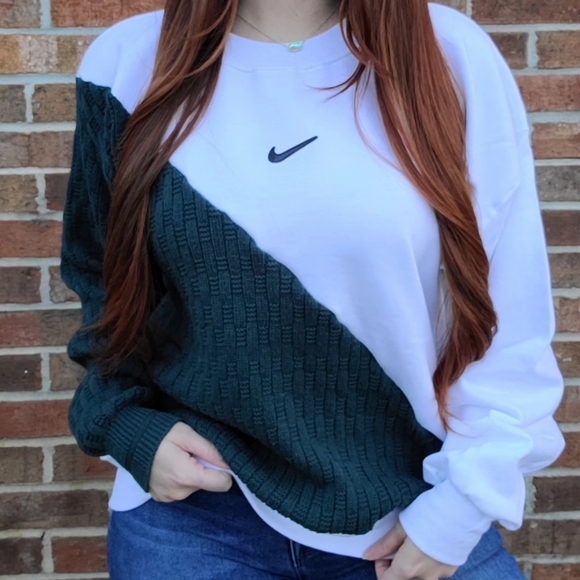 Vintage sweater x crewneck with nike patch - Picture 2 of 5